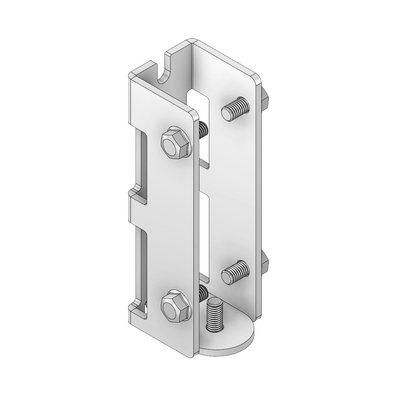 ALUMINUM PROFILE STAIR PART&lt;br&gt;CONNECTING 40MM ROUND RAIL TO 45MM X 180MM PROFILE